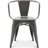 Dining Chair with Armrests - Industrial Design - Steel - New Edition - Stylix image 7