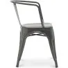 Dining Chair with Armrests - Industrial Design - Steel - New Edition - Stylix image 7
