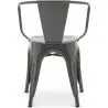 Dining Chair with Armrests - Industrial Design - Steel - New Edition - Stylix image 7
