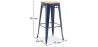 Bar Stool - Industrial Design - Wood & Steel - 76cm - New Edition - Stylix image 7
