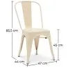 Dining Chair - Industrial Design - Steel - Matt - New Edition -Stylix image 7
