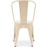 Buy Dining Chair - Industrial Design - Steel - Matt - New Edition -Stylix Cream 60147 in the United Kingdom