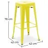 Bar Stool – Industrial Style – Steel – 76 cm – Stylix image 7