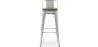 Bar Stool - Industrial Design - Wood and Steel - 76cm - Stylix image 7