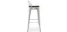 Bar Stool - Industrial Design - Wood and Steel - 76cm - Stylix image 7