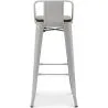 Bar Stool - Industrial Design - Wood and Steel - 76cm - Stylix image 7