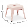 Buy Kid Stool Stylix Industrial Design Metal - New Edition Pink 60151 in the United Kingdom