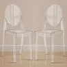 Pack of 2 Transparent Dining Chairs - Victoria Queen image 7