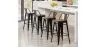 Bar Stool with Backrest - Industrial Design - Wood & Steel - 76cm - New Edition - Stylix image 7