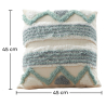 Buy Boho Bali Style Cushion - Cover and Filling Included - Dura Blue 60157 in the United Kingdom