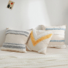 Buy Boho Bali Style Cushion - Cover and Filling Included - Kalinda Grey 60160 at Privatefloor