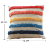 Buy Boho Bali Style Cushion - Cover and Filling Included - Manisha Multicolour 60162 in the United Kingdom