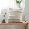 Buy Boho Bali Style Cushion - Cover and Filling Included - Sur Blue 60165 - in the UK