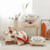 Buy Square Cotton Cushion Boho Bali Style (45x45 cm) cover + filling - Tira Multicolour 60168 - prices