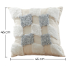Buy Boho Bali Style Cushion - Cover and Filling Included - Varouna Grey 60170 in the United Kingdom