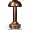 Table Lamp USB Rechargeable LED - Modern Design - Warm Light - Touch Control - Herey image 7