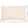 Buy Boho Bali Style Cushion - Cover and Filling Included - Fiona White 60181 in the United Kingdom