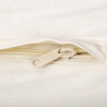 Buy Square Cotton Cushion in Boho Bali Style, cover + filling - Glinda White / Black 60182 at Privatefloor