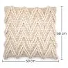 Boho Bali Style Cushion - Cover and Filling Included - Linava image 7
