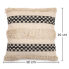 Buy Boho Bali Style Cushion - Cover and Filling Included - Daviniu Black 60200 with a guarantee