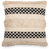 Buy Boho Bali Style Cushion - Cover and Filling Included - Daviniu Black 60200 - in the UK