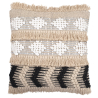 Buy Boho Bali Style Cushion - Cover and Filling Included - Herai Black 60202 - in the UK