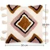 Boho Bali Style Cushion - Cover and Filling Included - Aurelia image 7
