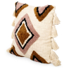 Buy Boho Bali Style Cushion - Cover and Filling Included - Aurelia Multicolour 60221 - prices