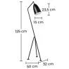Tripod Design Floor Lamp - Living Room Lamp - Hopper image 7