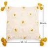 Boho Bali Style Cushion - Cover and Filling Included - Isla image 7