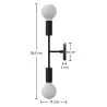 Wall Lamp - Scandinavian Style - Two Globes - Gudmun image 7