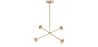 Gold Ceiling Lamp - Design Pendant Lamp - 4 arms - Luba image 7