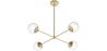 Gold Ceiling Lamp - Design Pendant Lamp - 4 arms - Luba image 7