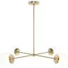 Gold Ceiling Lamp - Design Pendant Lamp - 4 arms - Luba image 7
