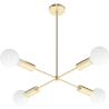 Buy Gold Ceiling Lamp - Design Pendant Lamp - 4 arms - Retan Gold 60237 at Privatefloor