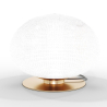 Buy Table Lamp - Designer Living Room Lamp - Crystal Ball - Bale Gold 60238 in the United Kingdom