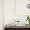 Buy Table Lamp - Designer Living Room Lamp - Crystal Ball - Bale Gold 60238 - in the UK