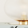 Buy Table Lamp - Designer Living Room Lamp - Crystal Ball - Bale Gold 60238 - in the UK