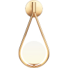 Buy Gold Wall Lamp - Globe - Tear Gold 60239 - in the UK