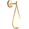 Buy Gold Wall Lamp - Globe - Tear Gold 60239 in the United Kingdom