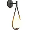 Black Wall Lamp - Globe Shade - Tear image 7