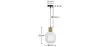 Wood and Glass Ceiling Lamp - Design Pendant Lamp - Bumba image 7