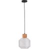 Wood and Glass Ceiling Lamp - Design Pendant Lamp - Bumba image 7