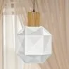 Wood and Glass Ceiling Lamp - Design Pendant Lamp - Bumba image 7