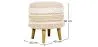 Round Pouf Stool - Boho Bali Style - Ivy  image 7