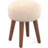 Round Stool Upholstered in Fabric - Boho Bali Style - Hiwal image 7