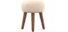 Round Stool Upholstered in Fabric - Boho Bali Style - Hiwal image 7