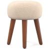 Round Stool Upholstered in Fabric - Boho Bali Style - Hiwal image 7