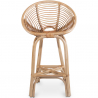Buy Bar Stool in Rattan, Boho Bali Style - 65cm - Dena Natural 60291 home delivery