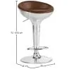 Round Metal Stool - Aviator Style - 70cm - Aviator image 7